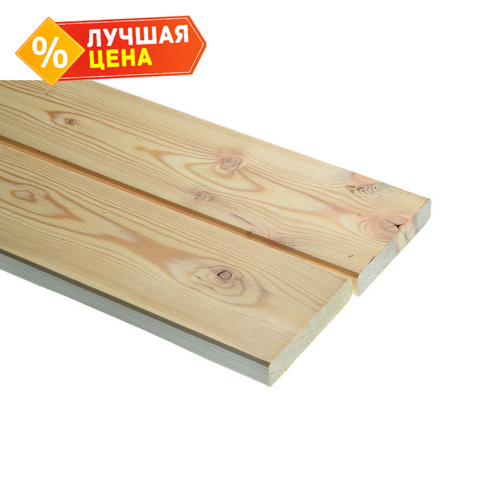 Планкен прямой 21x145x3000 мм АВ Лиственница