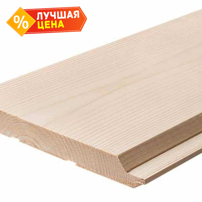Имитация бруса Карельский профиль 17х146х6000 мм С Лиственница
